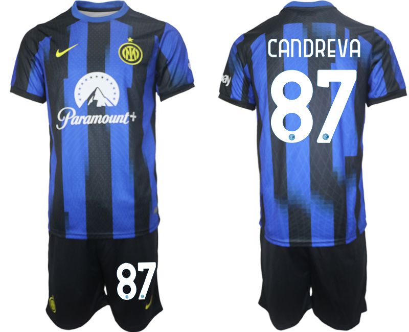 Men 2023-2024 Club Inter Milan home blue #87 Soccer Jersey->->Soccer Club Jersey